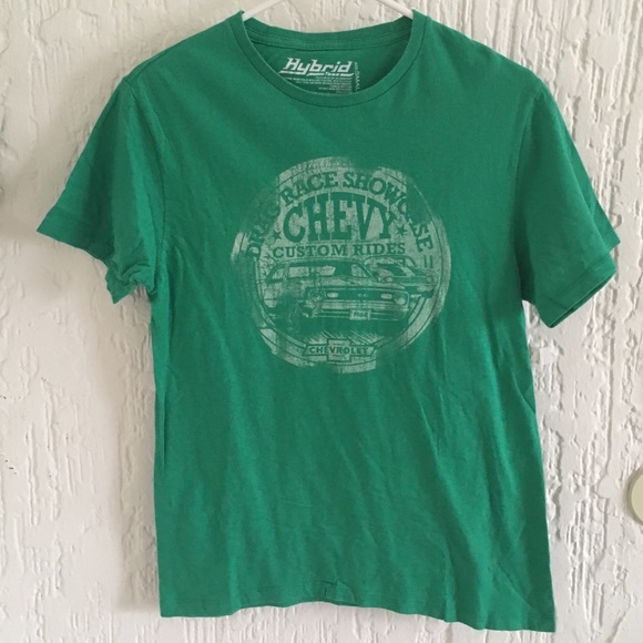 Chevy T Shirts >> Hybrid Vintage Green Chevy T Shirt Men S Small Chevy T Shirts >> Hybrid Vintage Green Chevy T Shirt Men S Small